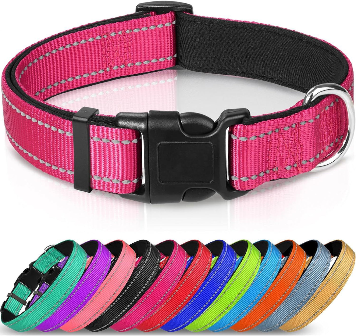 Adjustable Reflective Nylon Dog Collar