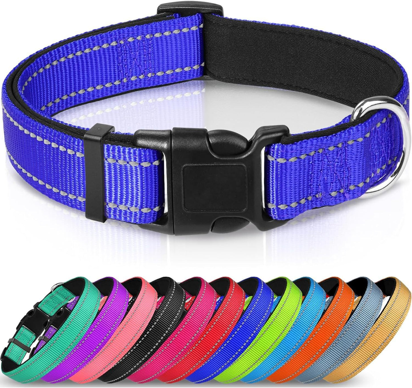 Adjustable Reflective Nylon Dog Collar