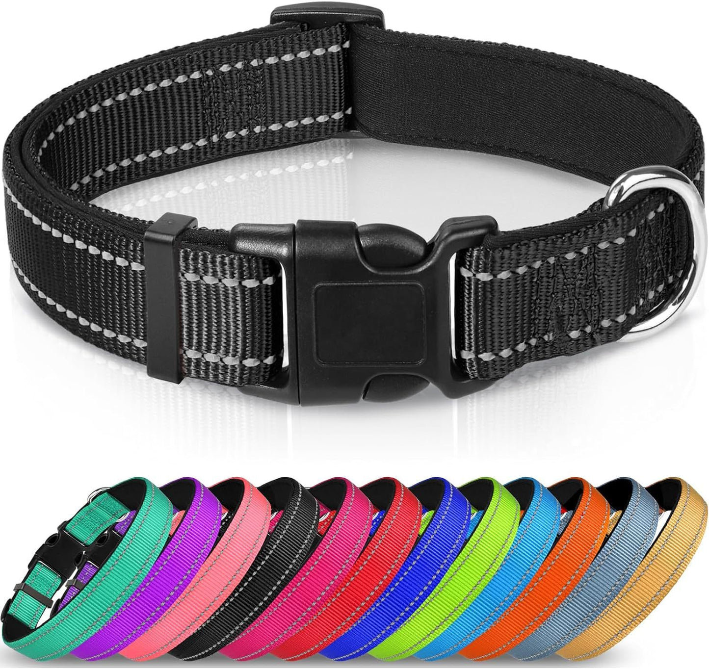 Adjustable Reflective Nylon Dog Collar