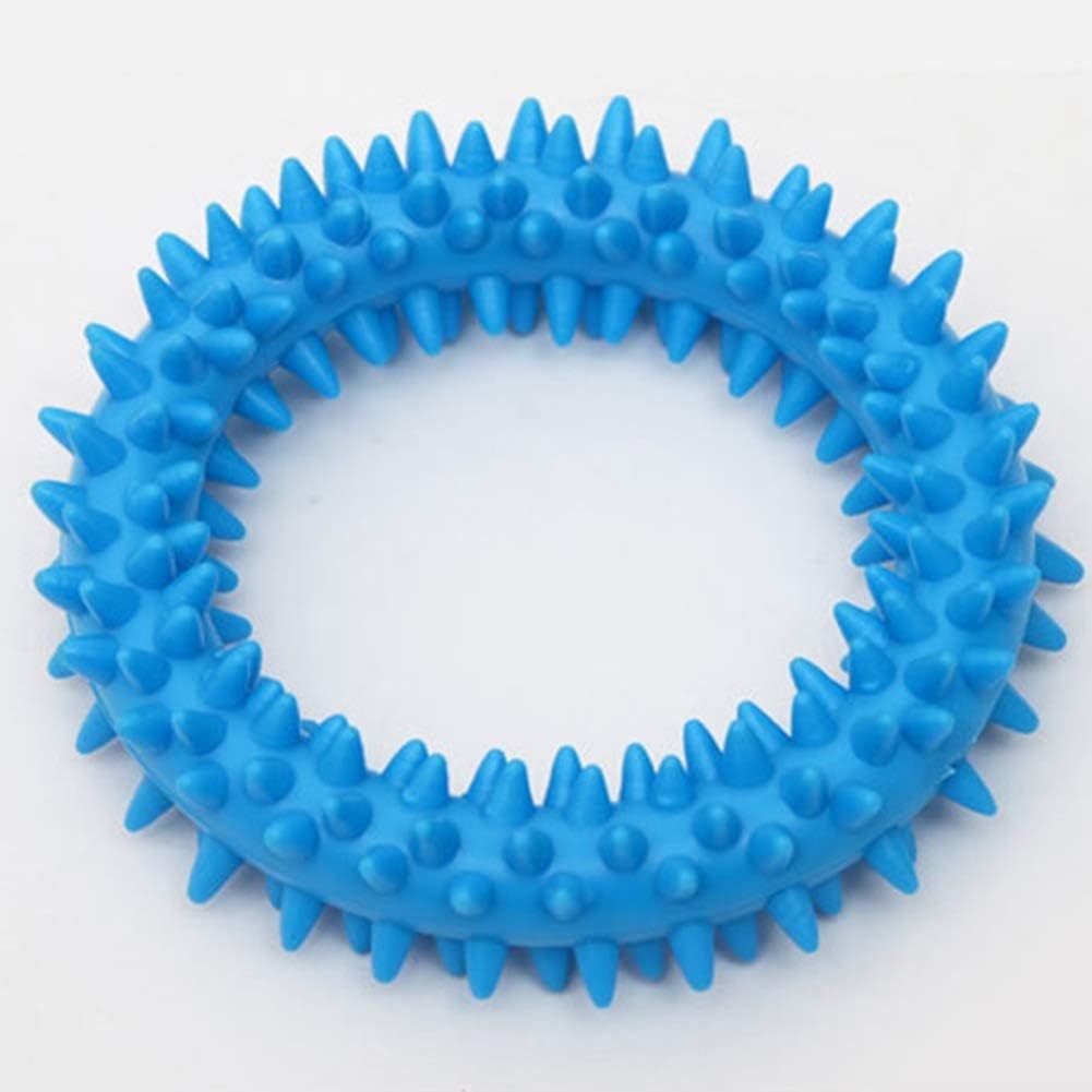 Dog Chew Toy Spiky Circle Ring Dog Bite - Training Chew Molar Toy Cleaning Tooth Pet Supply