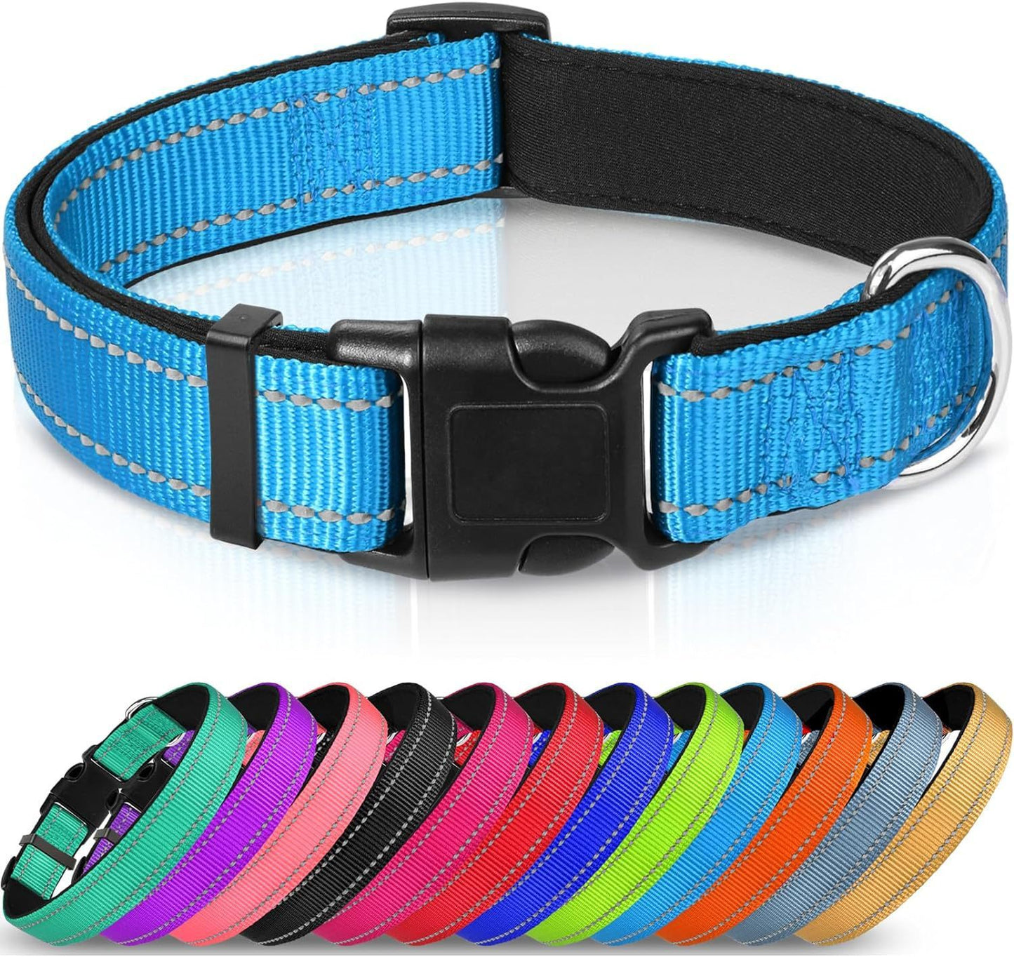 Adjustable Reflective Nylon Dog Collar